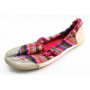 BC Footwear Size 9 M Multicolor Round Toe Flats‎ Fabric Women